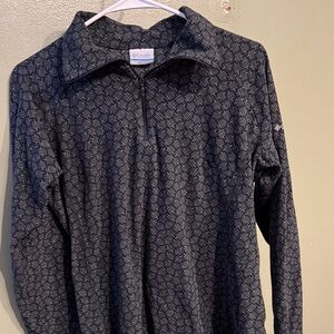 Columbia Charcoal Geometric Half-Zip Pullover